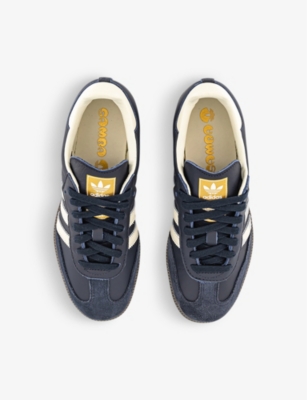 ADIDAS: Samba OG logo-print leather low-top trainers