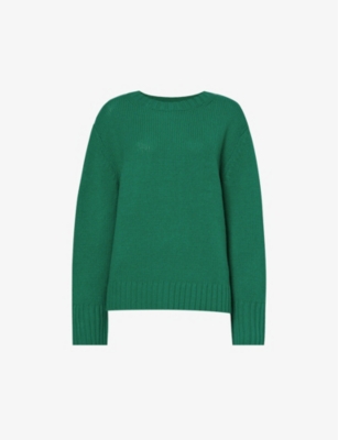 360 CASHMERE: Karine round-neck wool and cashmere-blend knitted jumper