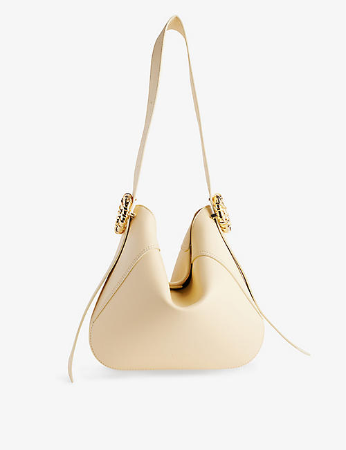 LANVIN: Melodie leather hobo bag