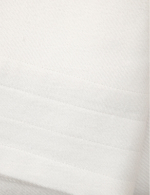 Shop Ralph Lauren Home White Penthouse Cotton Blanket 275cm X 230cm