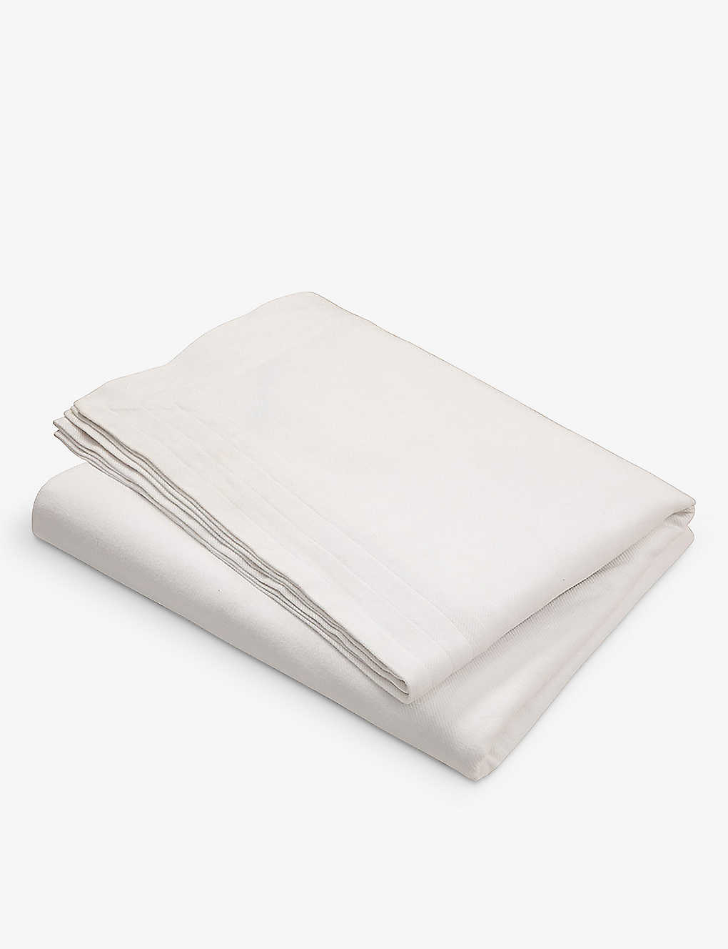 Ralph Lauren Home White Penthouse Cotton Blanket 275cm X 230cm