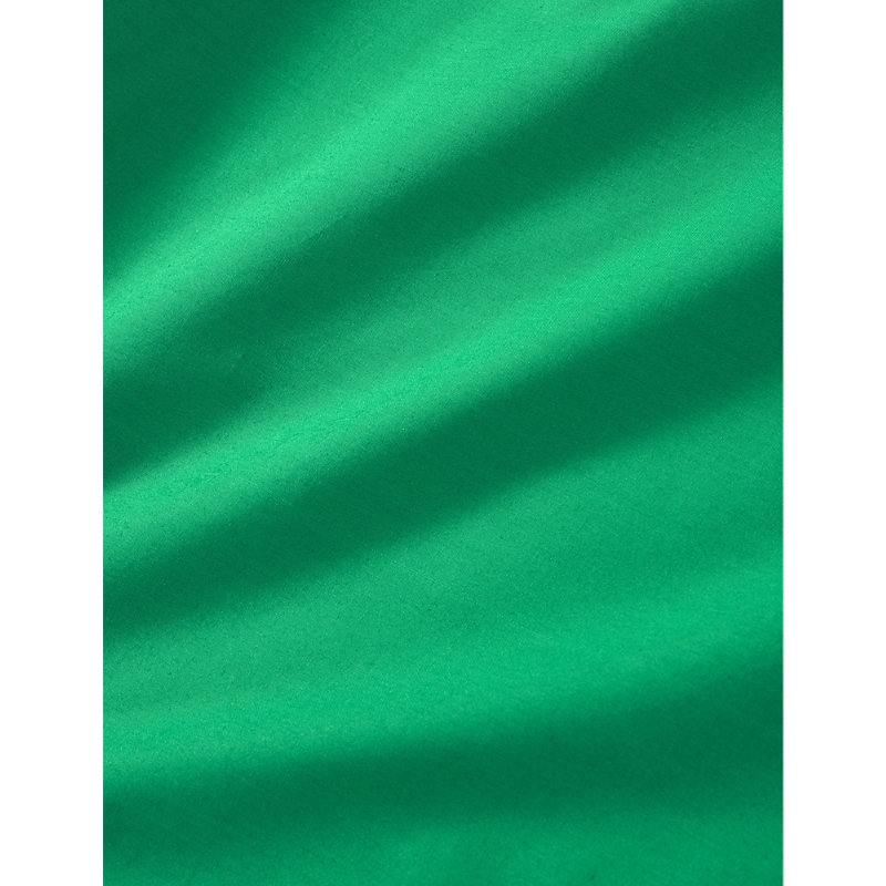 Shop Ralph Lauren Home Billiard Player Logo-embroidered Cotton Single Flat Sheet In Green