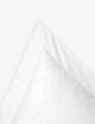Polo Ralph Lauren Ralph Lauren Home White Penthouse Standard Oxford Cotton Pillow Case 50cm X 75cm In White