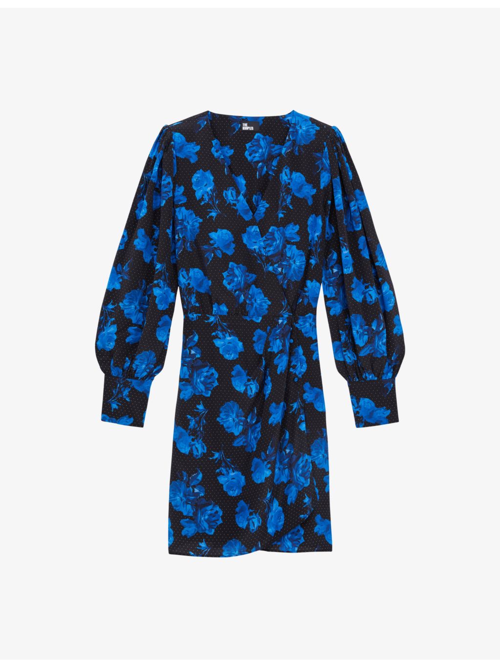 THE KOOPLES - Floral-print wrapped woven mini dress