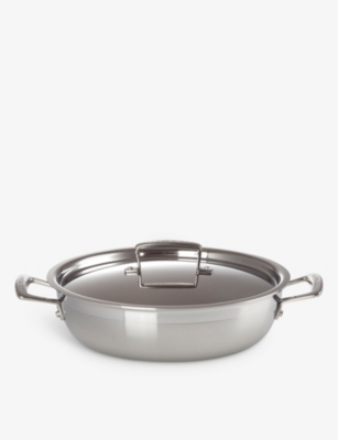 Le Creuset 3-ply Shallow Stainless-steel Casserole Dish 30cm
