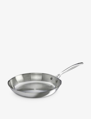 LE CREUSET: Signature shallow uncoated stainless-steel frying pan 26cm