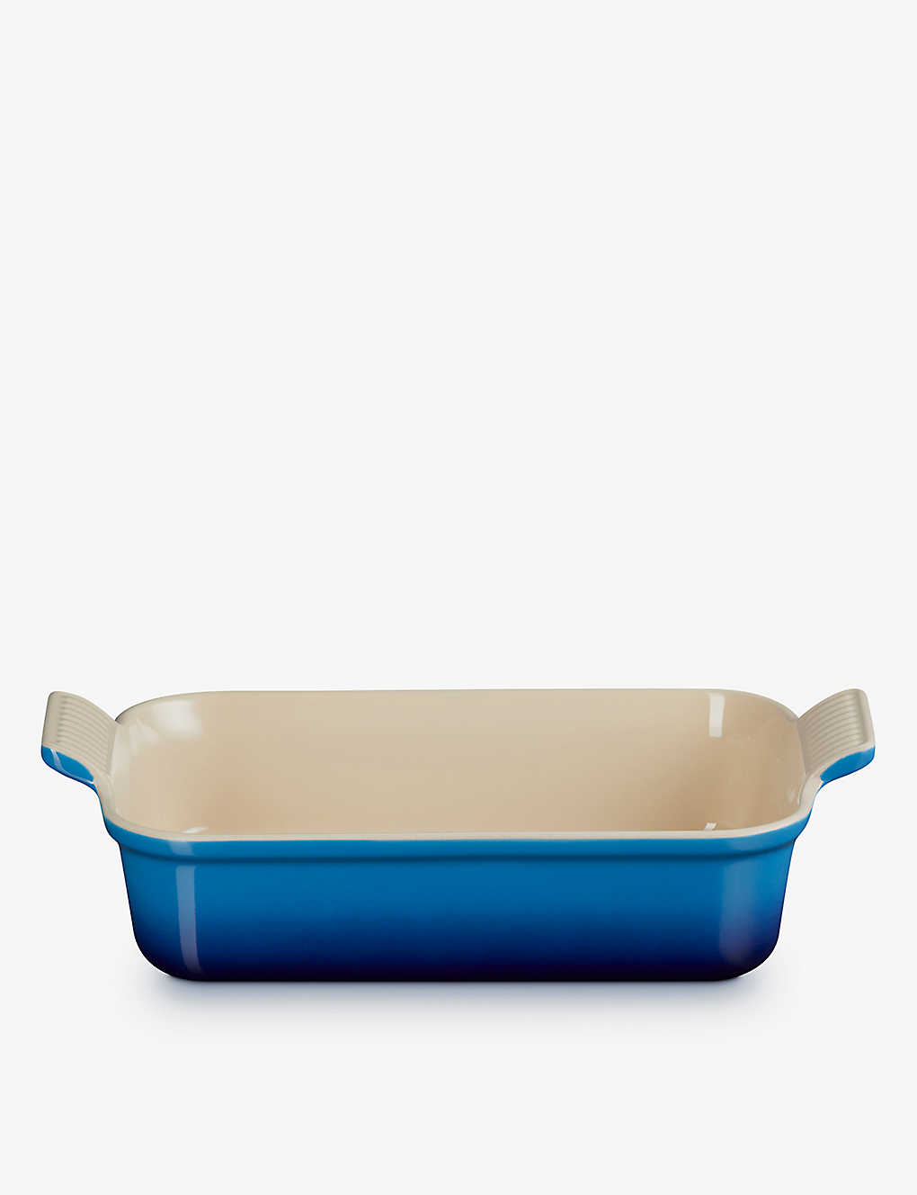 Le Creuset Azure Blue Heritage Stoneware Rectangular Dish 19cm