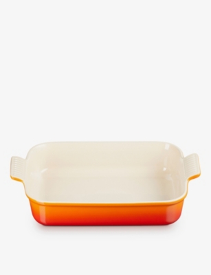 Le Creuset Volcanic Heritage Stoneware Rectangular Dish 19cm In Volcanic