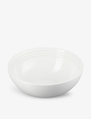 Le Creuset White Stoneware Serving Bowl