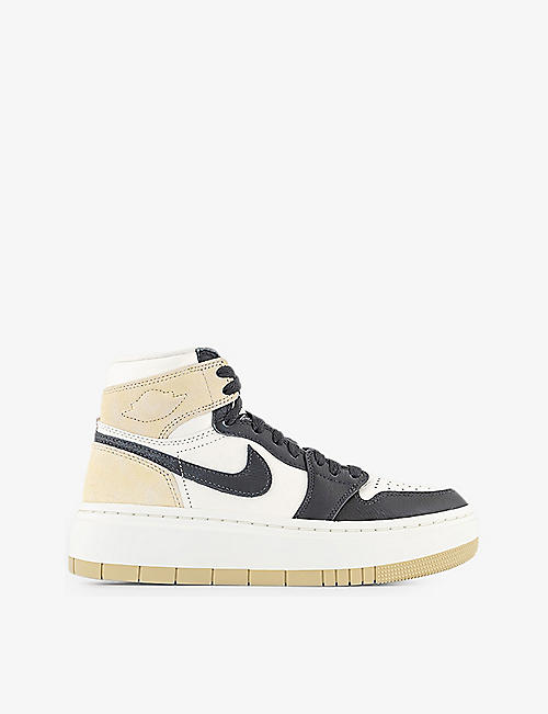 NIKE: Air Jordan 1 panelled leather high-top trainers