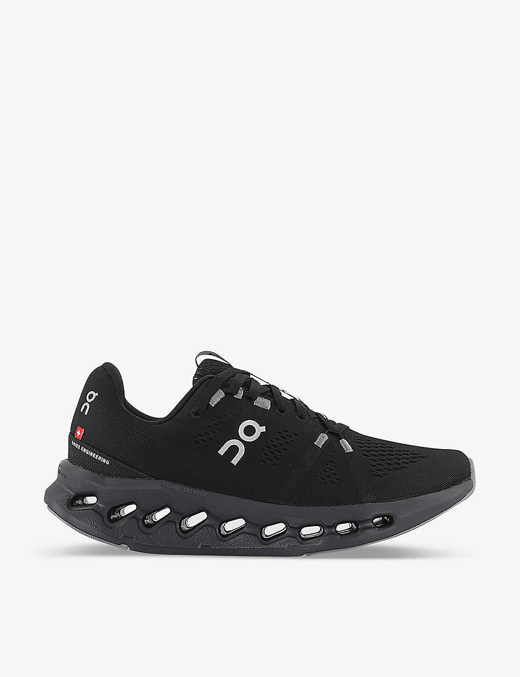 On-running Cloudsurfer Cushioned-sole Mesh Low-top Trainers In All Black F