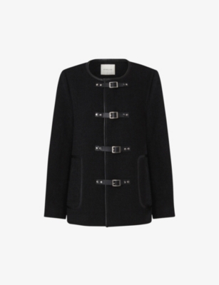 MALINA: Malia buckle-embellished wool-blend jacket