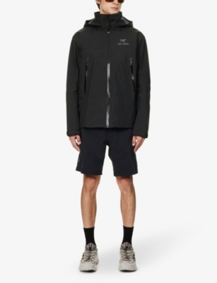 Shop Arc'teryx Beta Brand-embroidered Regular-fit Shell Jacket In Black