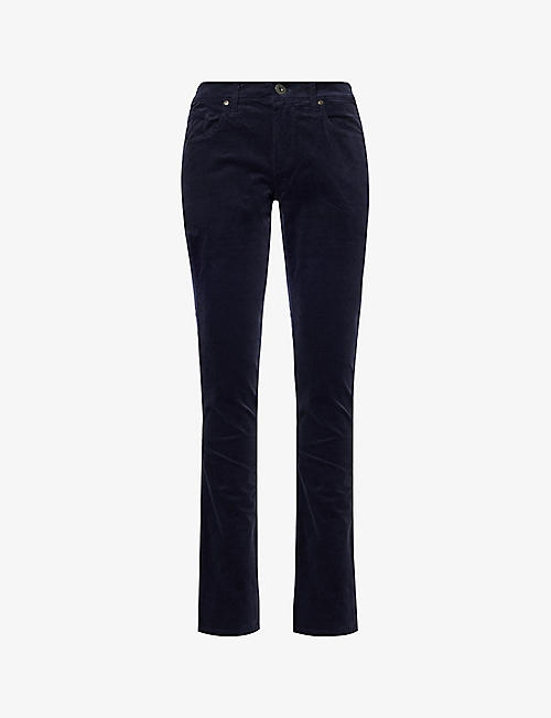 PAIGE: Lennox slim-fit straight-leg stretch cotton-blend jeans