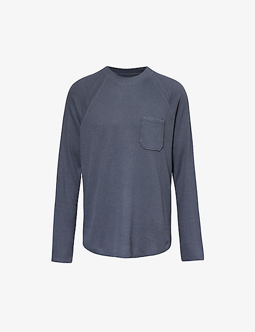PAIGE: Baseball patch-pocket stretch cotton-blend T-shirt