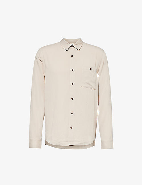 PAIGE: Wardin chest-pocket woven shirt
