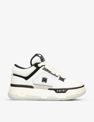 AMIRI: MA-1 leather and mesh high-top trainers