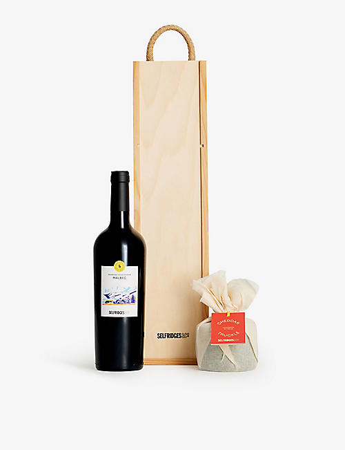 SELFRIDGES SELECTION: The Cheese and Wine gift box - 2 items included