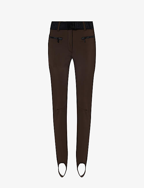 GOLDBERGH: Paris slim-fit tapered-leg mid-rise stretch-woven trousers