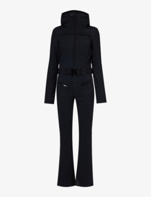 Goldbergh Womens 9000 Black Parry Belted Stretch-woven Ski Suit In 9000 Black