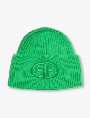 Goldbergh Womens 6150 Flash Green Valerie Logo-embroidered Knitted Beanie