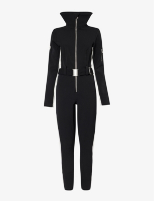 Cordova Womens Onyx High-neck Slim-fit Stretch-woven Ski Suit In Black
