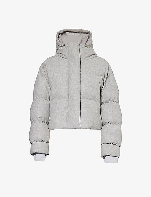 CORDOVA: Aomori brand-appliqué wool-blend jacket