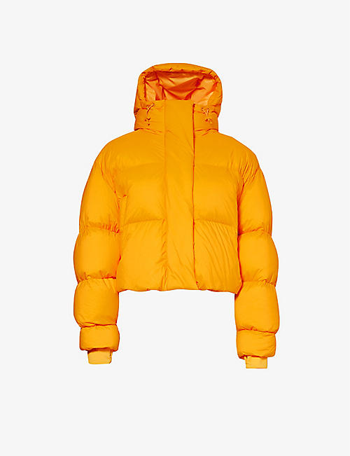 CORDOVA: Aomori brand-appliqué shell-down jacket