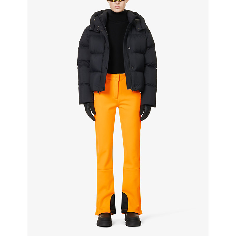 Shop Cordova Bormio Straight-leg Mid-rise Stretch-woven Ski Trousers In Orange