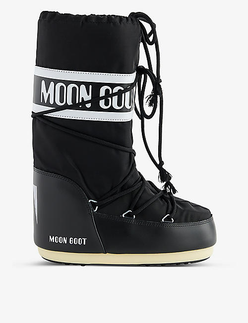 MOON BOOT: Icon logo-print shell boots