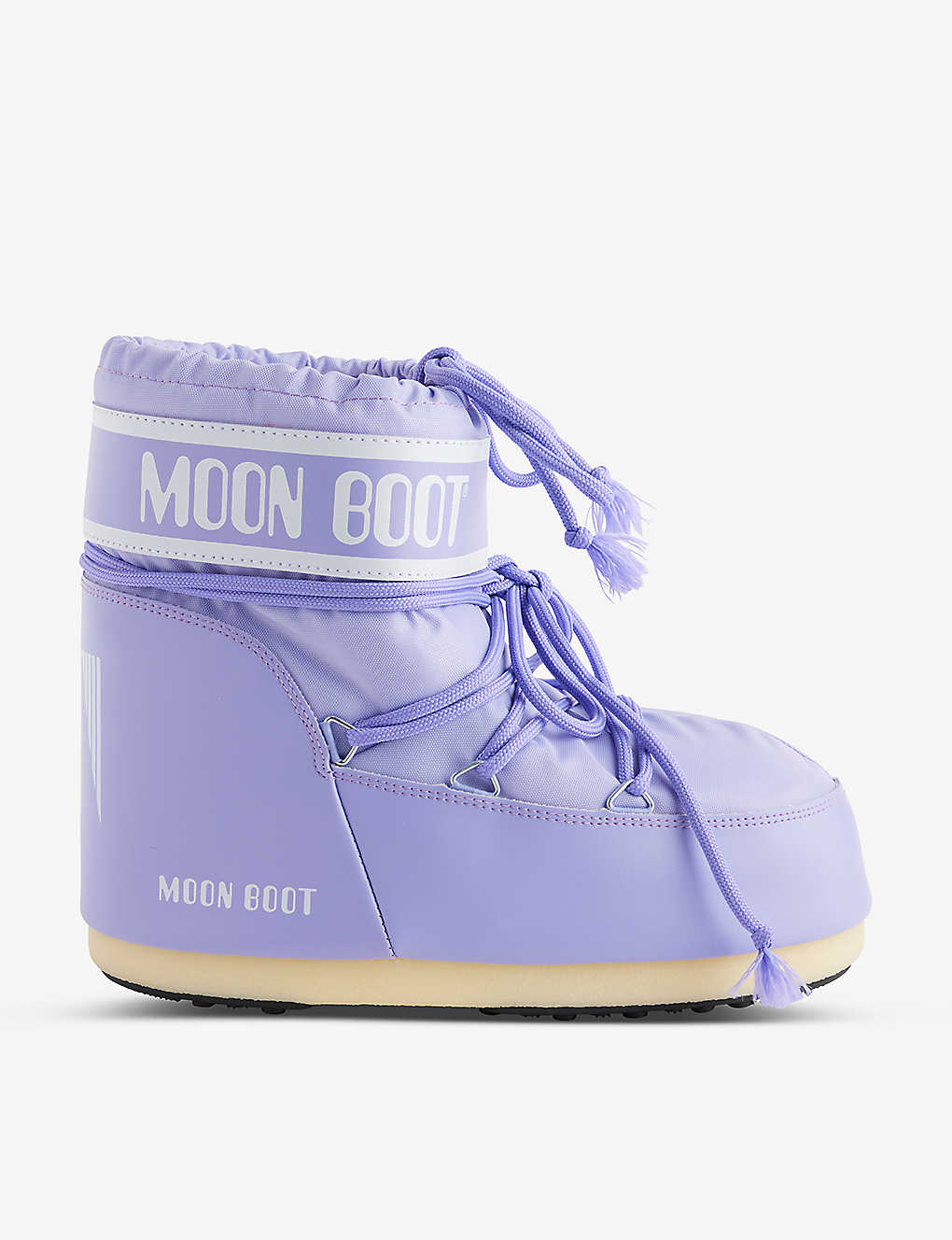 Moon Boot Womens Lilac Icon Low Lace-up Shell Snow Boots In Purple