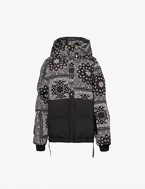 P.E NATION: Niseko paisley-pattern recycled-polyester jacket