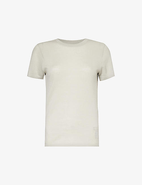 FRENCKENBERGER: Perfect round-neck cashmere knitted T-shirt