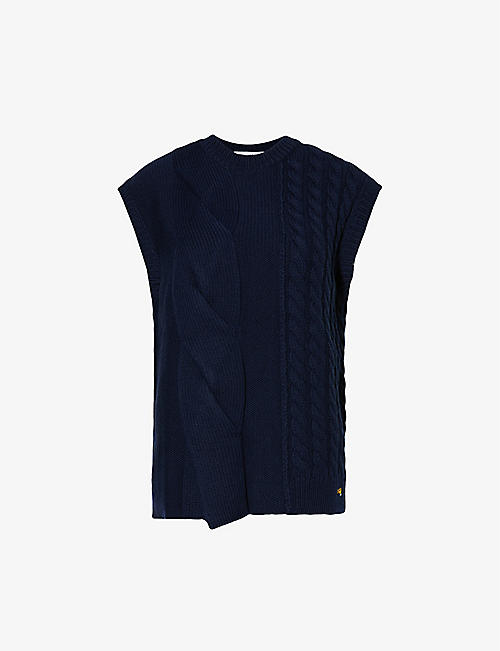 BELLA FREUD: Cable-knit sleeveless wool jumper