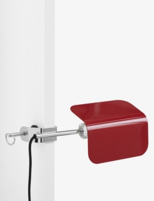HAY: Apex stainless-steel clip lamp 27cm