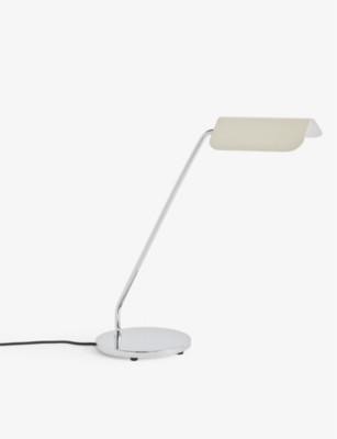 HAY: Apex folded-shade chrome-plated brass table lamp 38cm