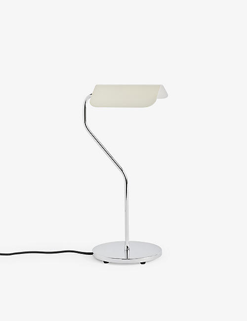 HAY: Apex folded-shade chrome-plated brass table lamp 38cm