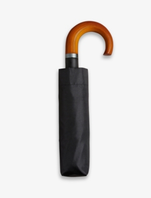 TED BAKER: Abbiio check-pattern woven umbrella