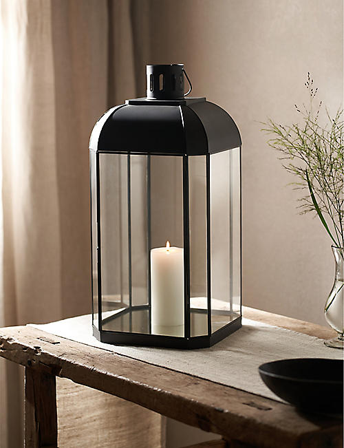 THE WHITE COMPANY: Chesterton glass and steel candle holder