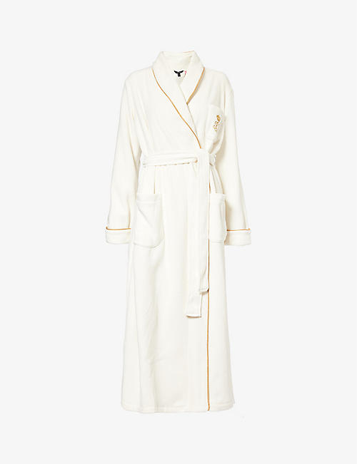 LAUREN RALPH LAUREN: Relaxed-fit logo-embroidered recycled-polyester robe