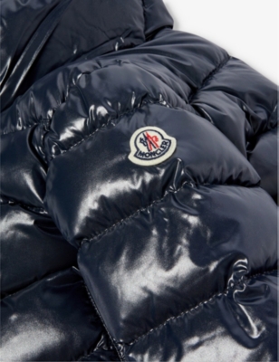 Shop Moncler Boys Navy Kids Aubert Quilted Shell-down Jacket 4-14 Years