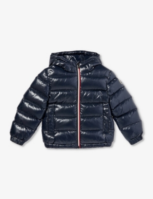 Moncler Boys Navy Kids Aubert Quilted Shell-down Jacket 4-14 Years