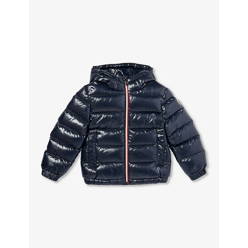 Moncler Boys Navy Kids Aubert Quilted Shell-down Jacket 4-14 Years