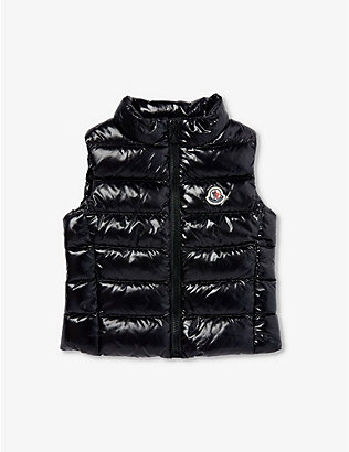 MONCLER: Ghany quilted shell-down vest 4-14 years