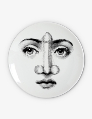 FORNASETTI: Themes and Variations N.336 round porcelain wall plate 26cm