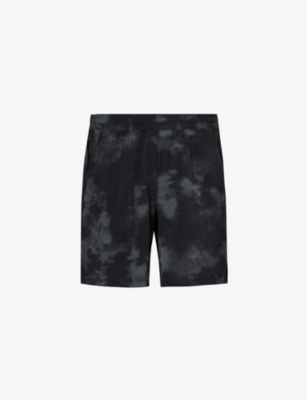 Lululemon Men's Twilight Breeze Pace Breaker 7” Zipped-pocket Stretch Recycled-polyester Shorts In Black