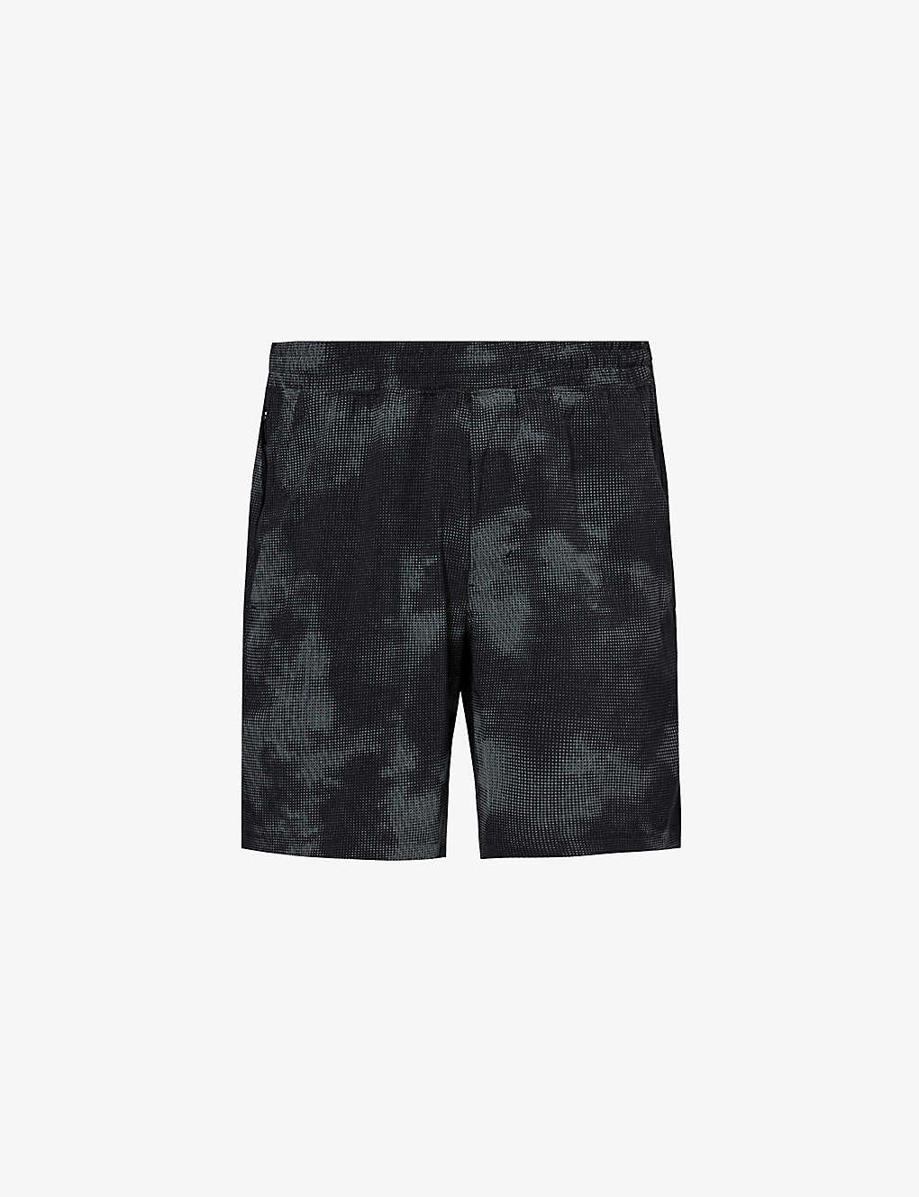 Lululemon Men's Twilight Breeze Pace Breaker 7” Zipped-pocket Stretch Recycled-polyester Shorts In Black