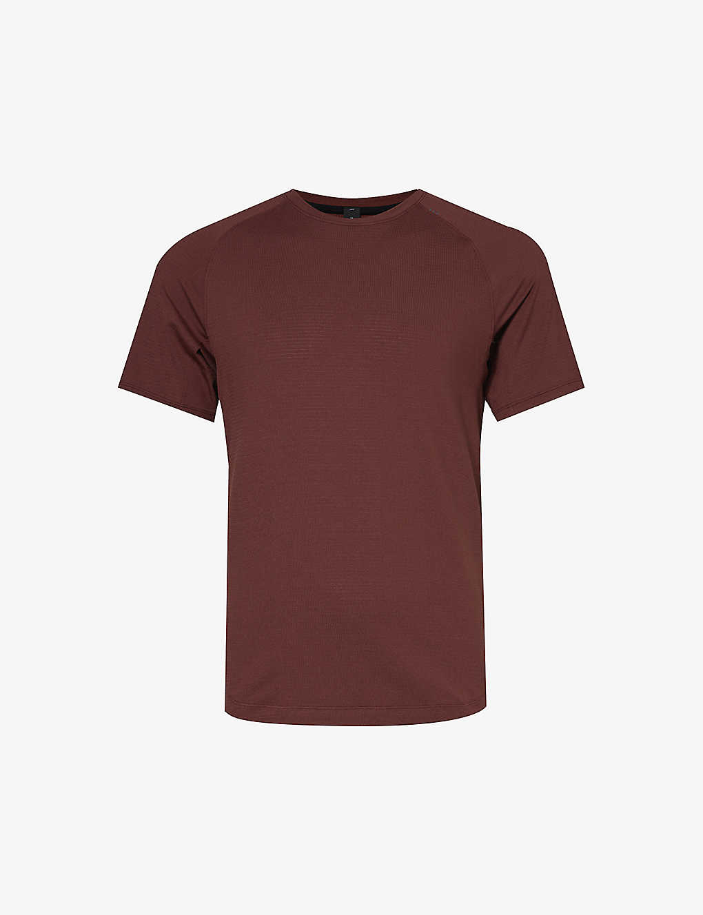 Lululemon Mens Red Merlot License To Train Crewneck Stretch Recycled-polyester-blend T-shirt