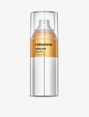 Rabanne Bronze Dore Shimmer Bomb Face And Body Spray-on Glitters