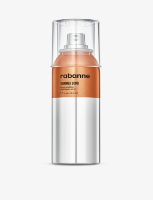 RABANNE: Shimmer Bomb face and body spray-on glitters